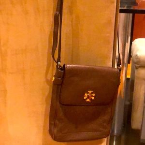Tory Burch brown leather purse.